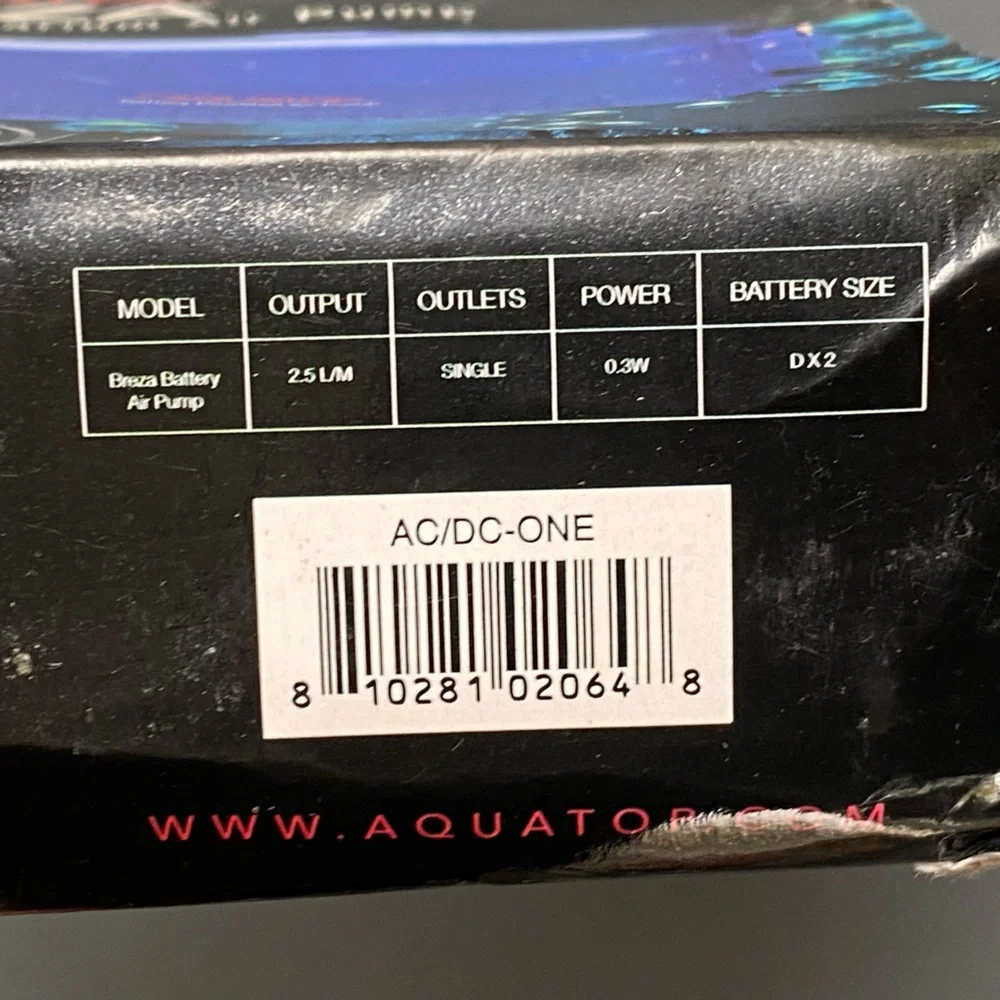 Aquatop BREZA Battery Powered Aquarium Air Pump with AC Power Failure Sensor